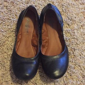 Black Lucky Brand slip on flats
